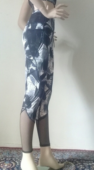 YiTong LEGGINGS LONG. Black  $White  S/M - Picture 2 of 8